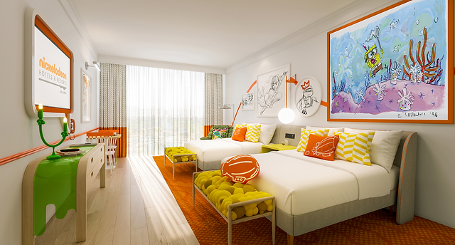 2 Bedroom Lockoff suite with Nickelodeon themed décor