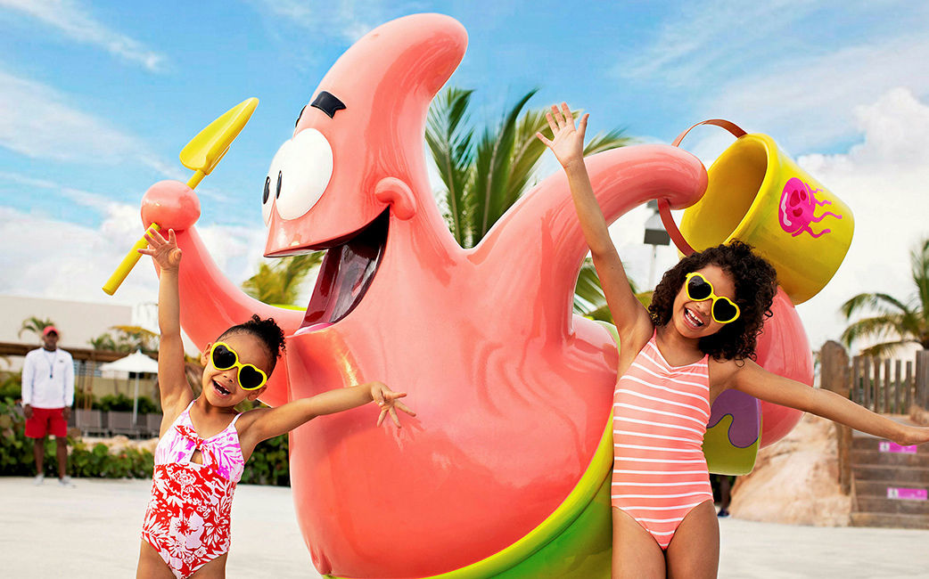 Kids by Patrick Star pool sculpture